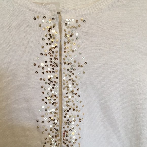 Holt Renfrew Cashmere Embellished Cardigan - Picture 4 of 7